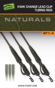 Fox Montáž Naturals Kwik Change lead clip Tubing Rigs